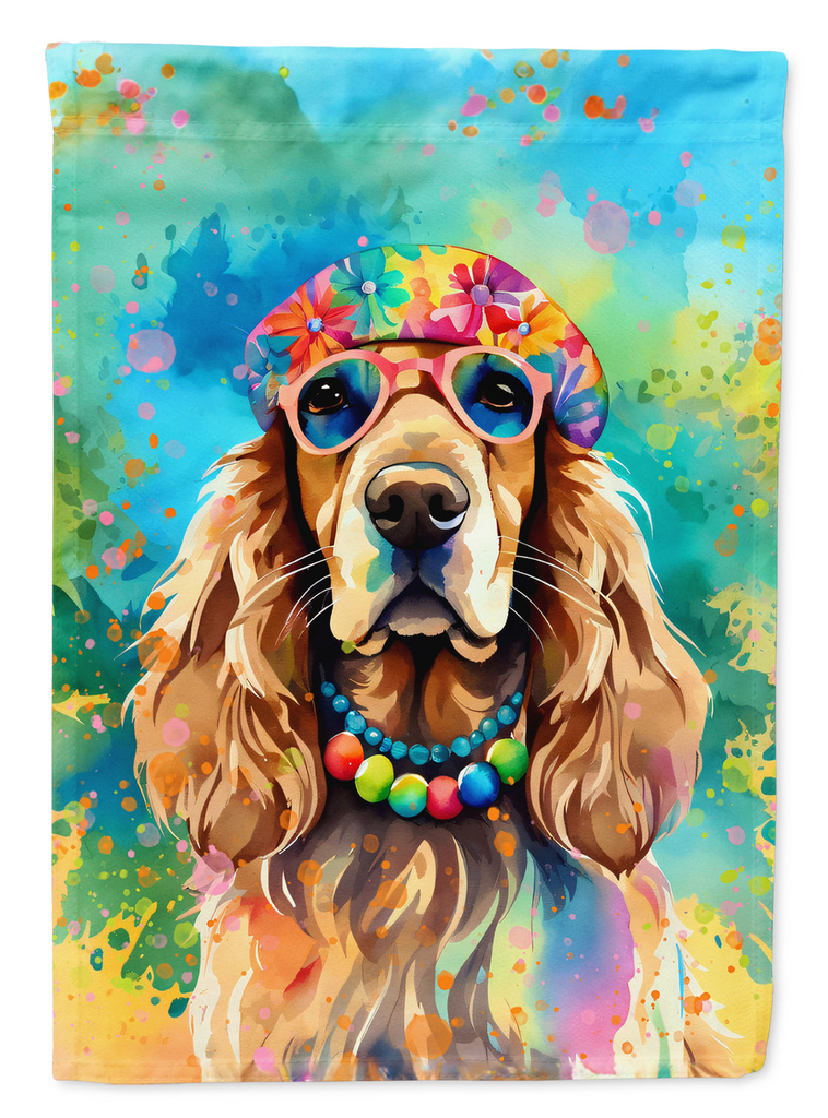 Glamorous Pups : Cocker Spaniel Hippie Dawg House Flag