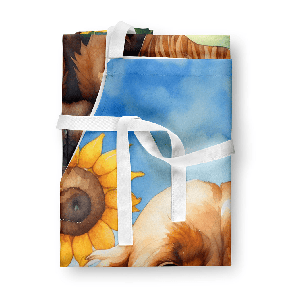 Glamorous Pups : Cocker Spaniel in Sunflowers Apron