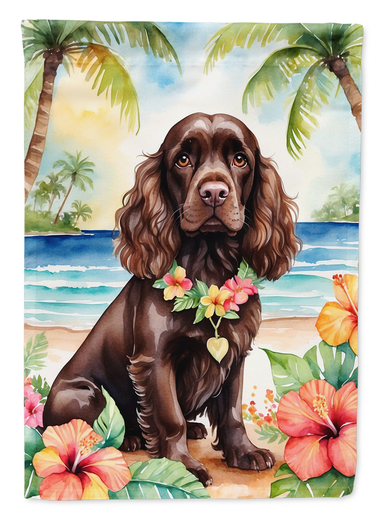 Glamorous Pups : Cocker Spaniel Luau House Flag