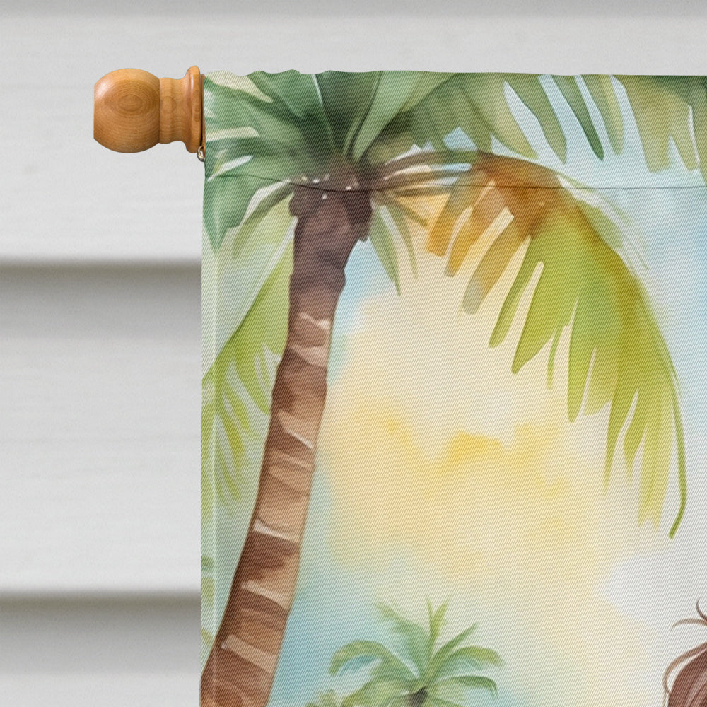 Glamorous Pups : Cocker Spaniel Luau House Flag