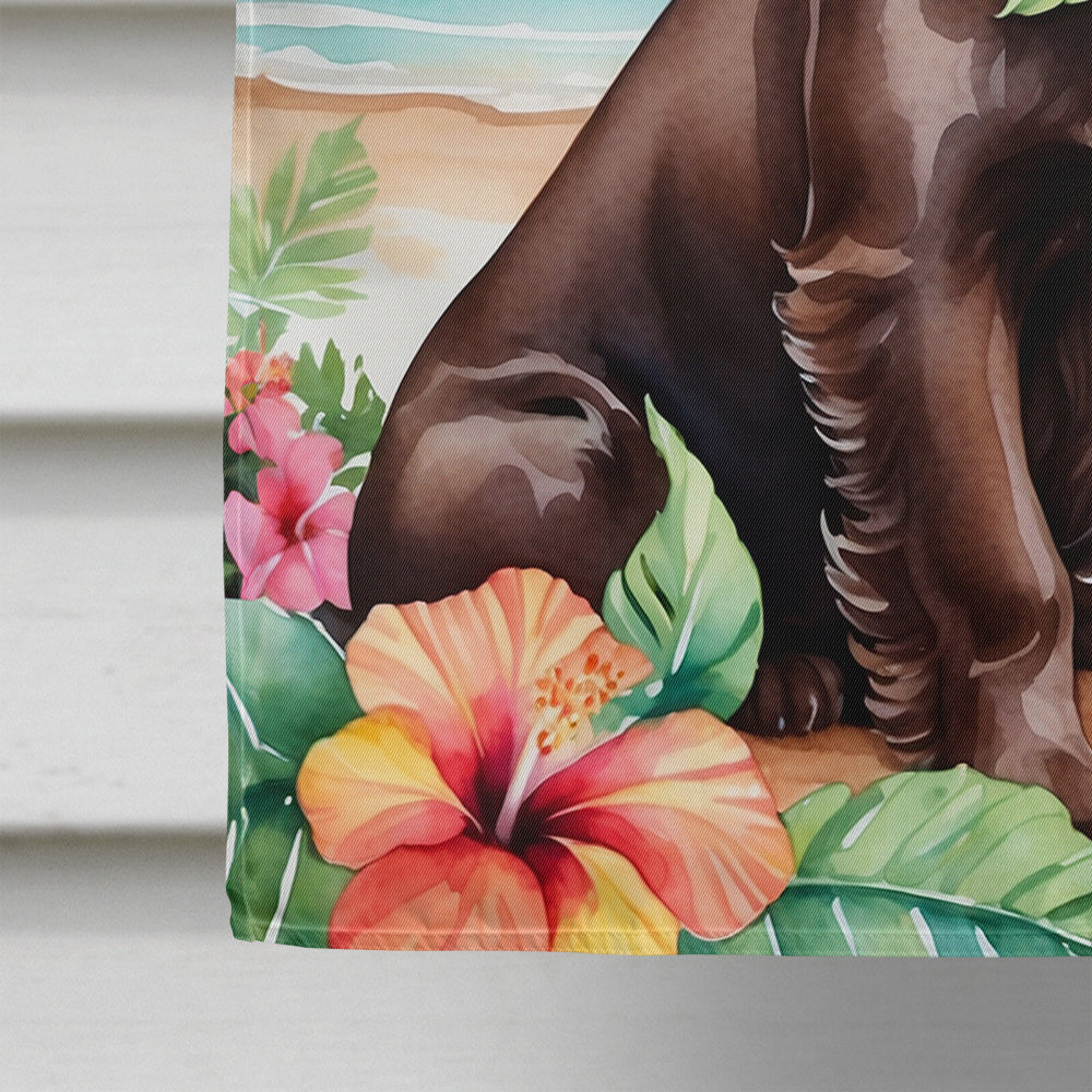 Glamorous Pups : Cocker Spaniel Luau House Flag