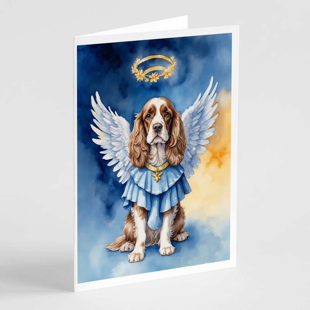 Glamorous Pups : Cocker Spaniel My Angel Greeting Cards Pack of 8