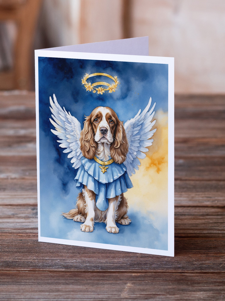 Glamorous Pups : Cocker Spaniel My Angel Greeting Cards Pack of 8