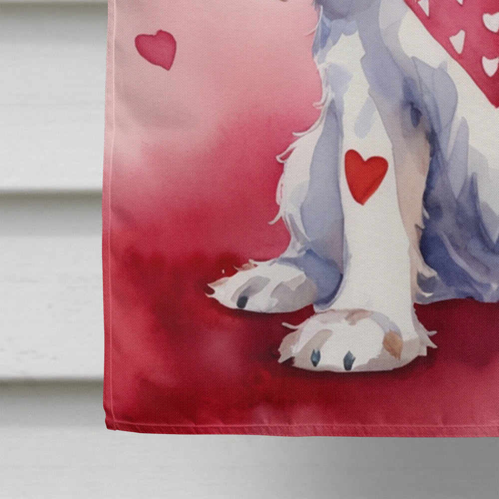 Glamorous Pups : Cocker Spaniel My Valentine House Flag