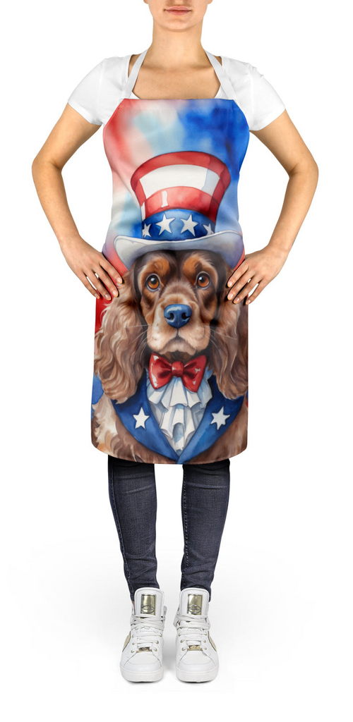 Glamorous Pups : Cocker Spaniel Patriotic American Apron