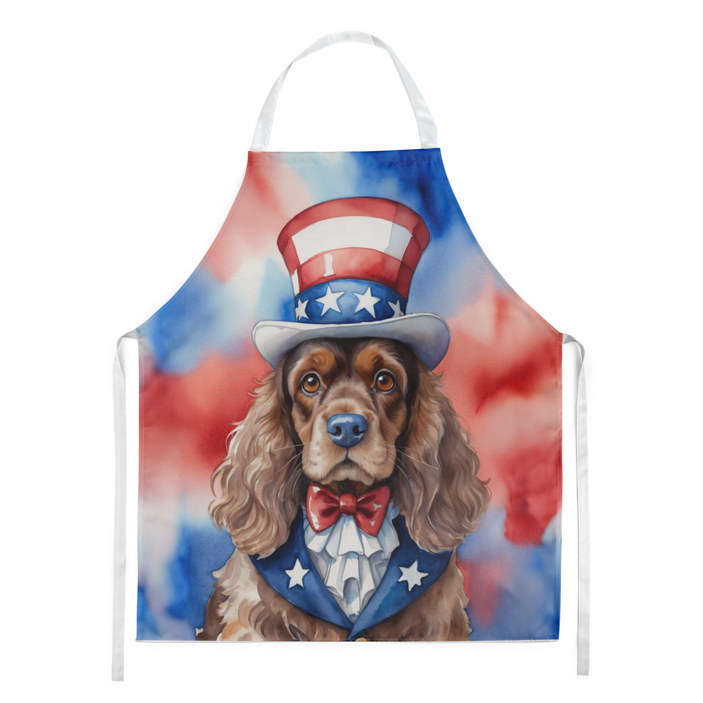 Glamorous Pups : Cocker Spaniel Patriotic American Apron