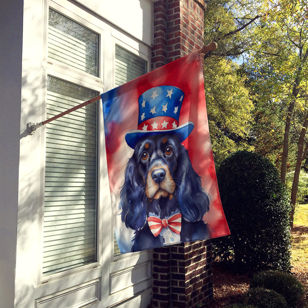 Glamorous Pups : Cocker Spaniel Patriotic American House Flag