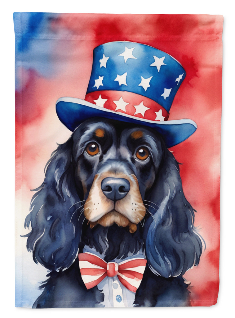 Glamorous Pups : Cocker Spaniel Patriotic American House Flag