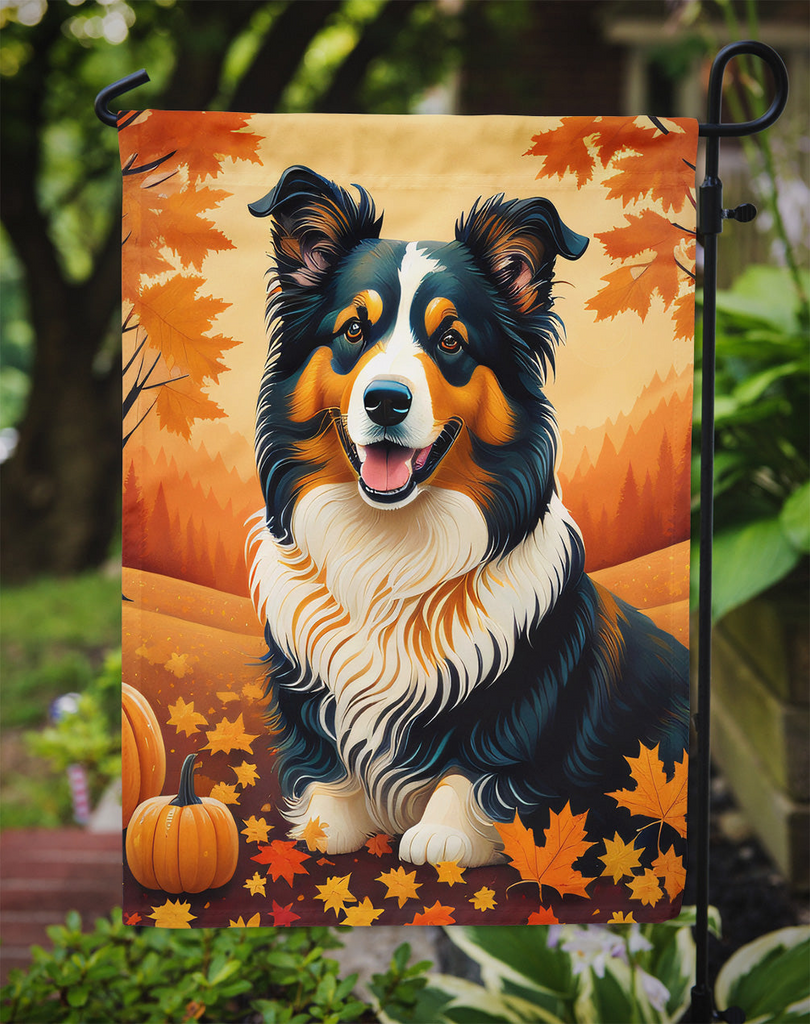 Glamorous Pups : Collie Fall Garden Flag