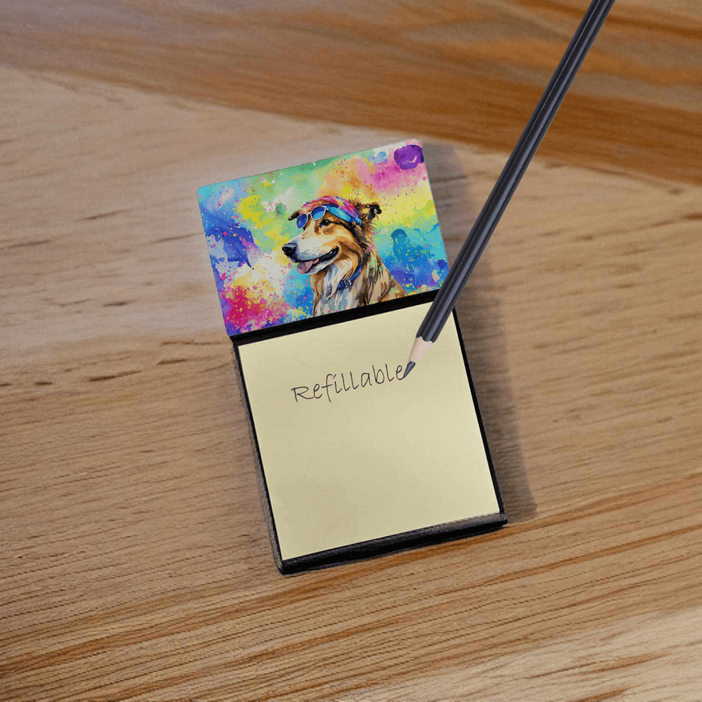 Glamorous Pups : Collie Hippie Dawg Sticky Note Holder