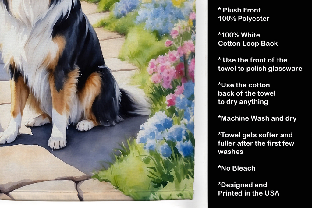 Glamorous Pups : Collie Spring Path Kitchen Towel