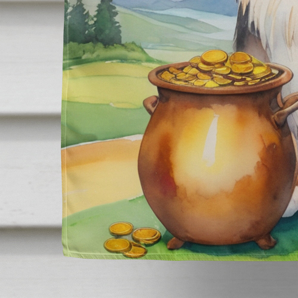 Glamorous Pups : Collie St Patrick's Day House Flag