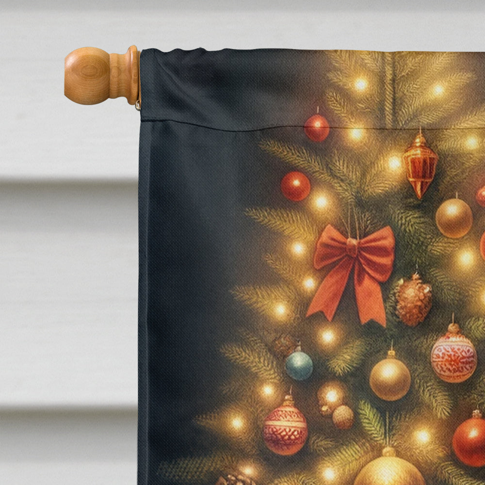 Glamorous Pups : Corgi and Santa Claus House Flag