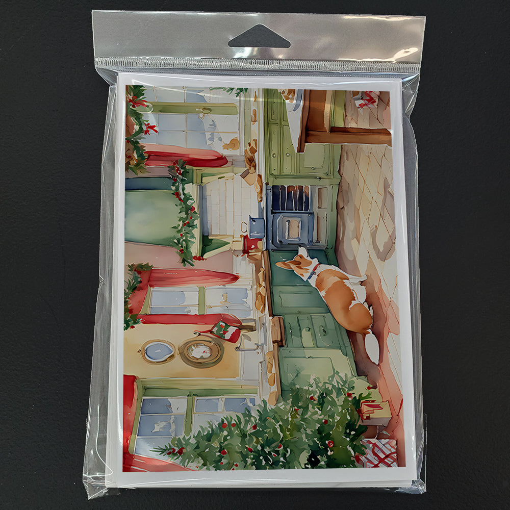 Glamorous Pups : Corgi Christmas Cookies Greeting Cards Pack of 8