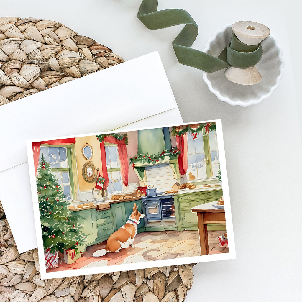 Glamorous Pups : Corgi Christmas Cookies Greeting Cards Pack of 8