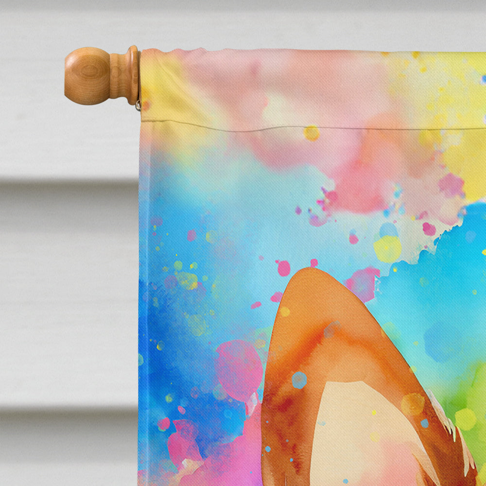 Glamorous Pups : Corgi Hippie Dawg House Flag