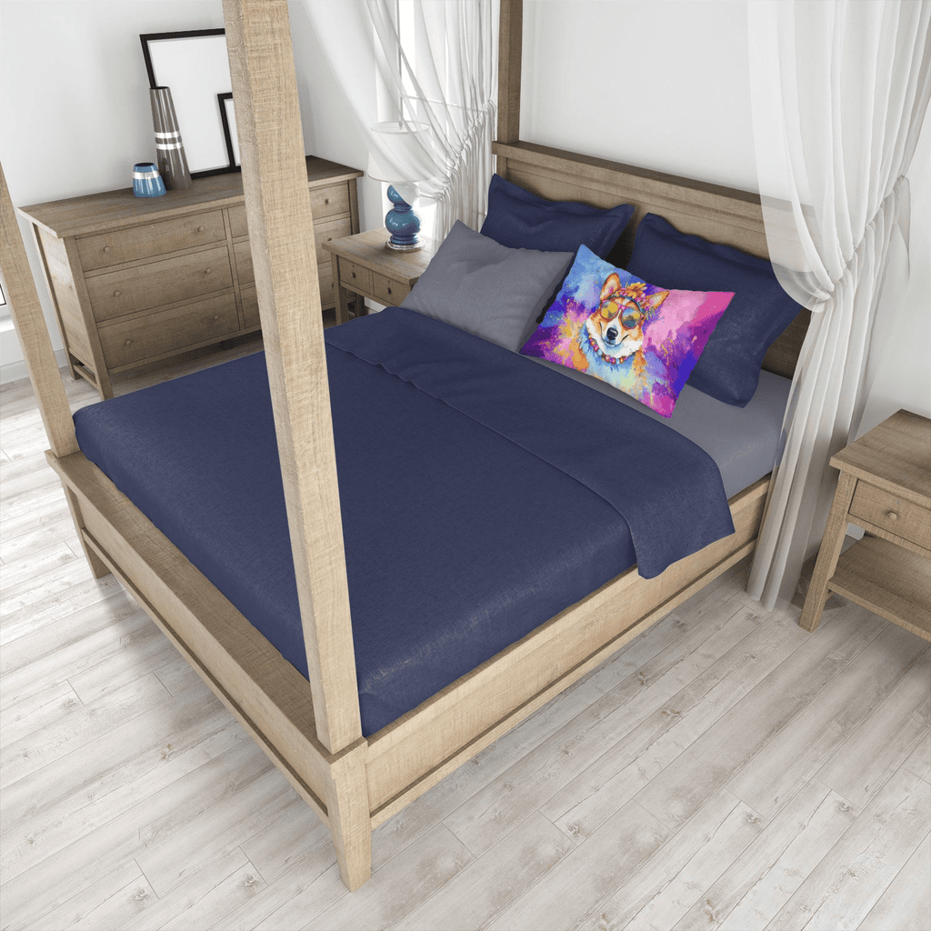 Glamorous Pups : Corgi Hippie Dawg Standard Pillowcase