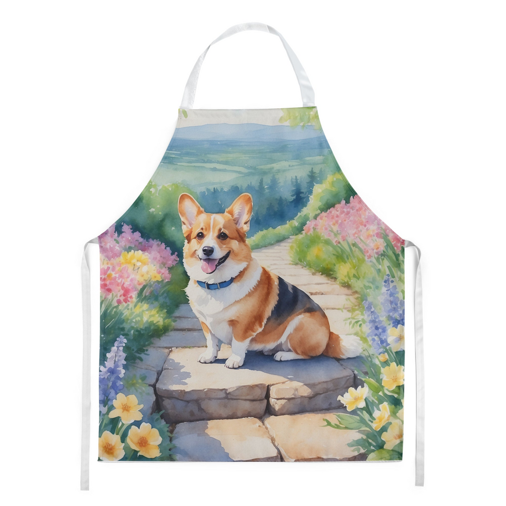Glamorous Pups : Corgi Spring Path Apron