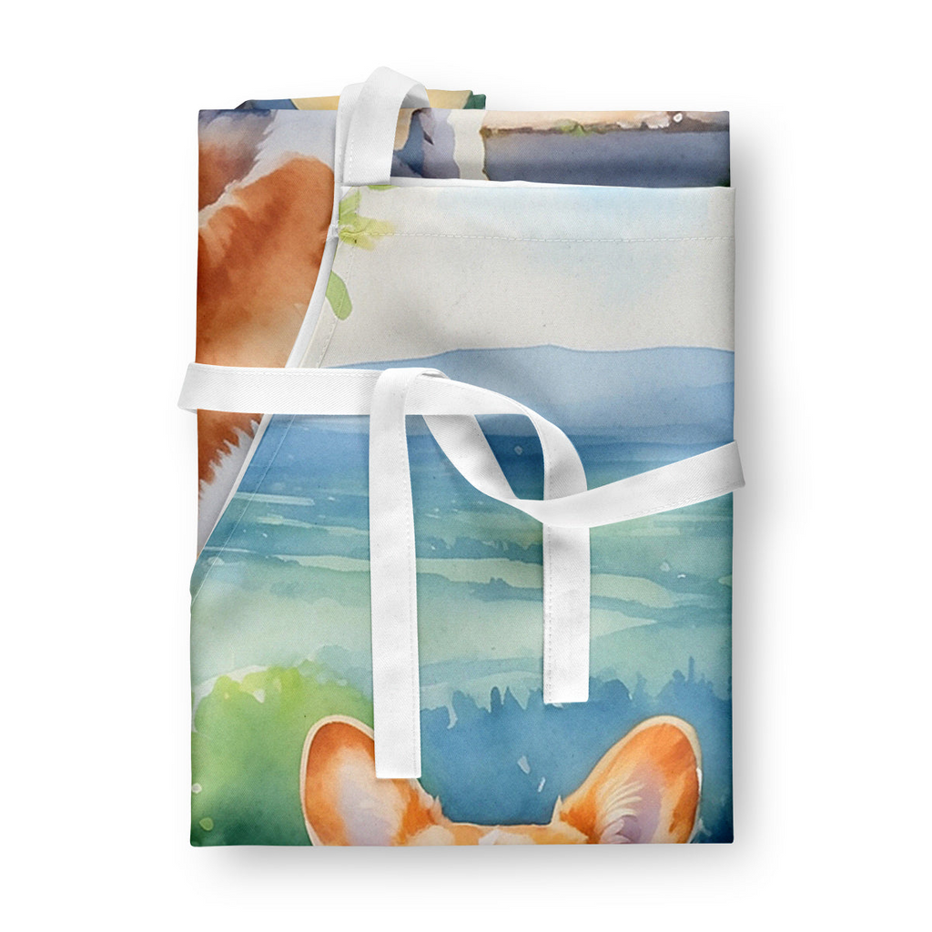 Glamorous Pups : Corgi Spring Path Apron