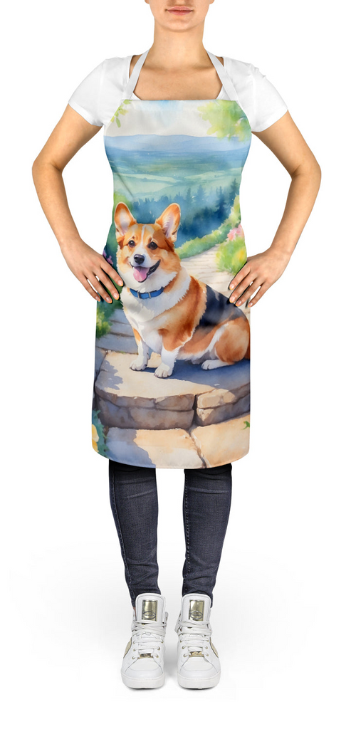 Glamorous Pups : Corgi Spring Path Apron