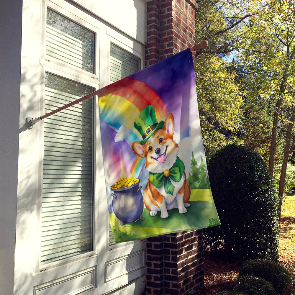 Glamorous Pups : Corgi St Patrick's Day House Flag