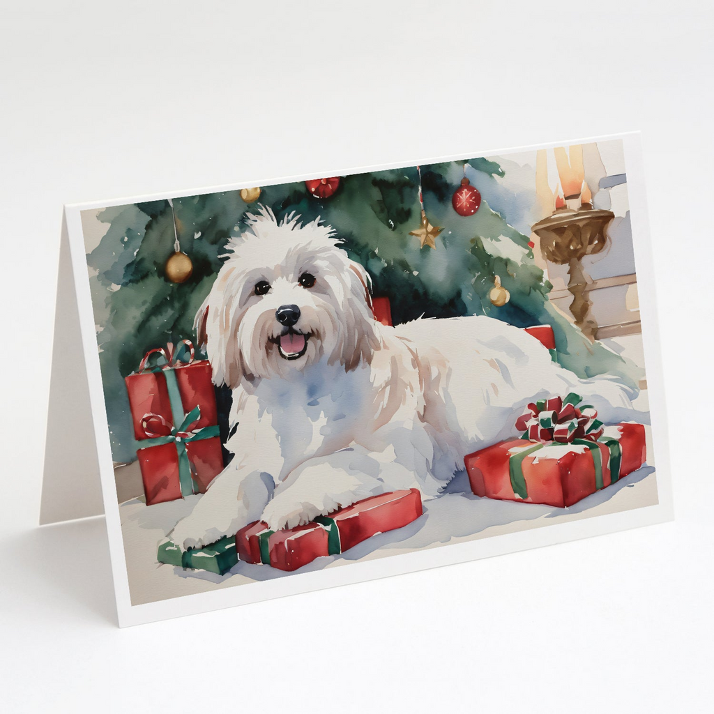 Glamorous Pups : Coton De Tulear Cozy Christmas Greeting Cards Pack of 8