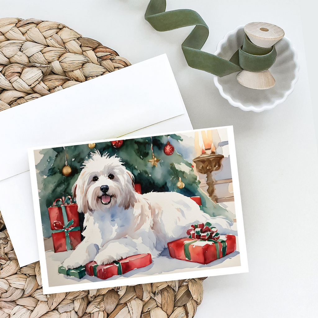 Glamorous Pups : Coton De Tulear Cozy Christmas Greeting Cards Pack of 8