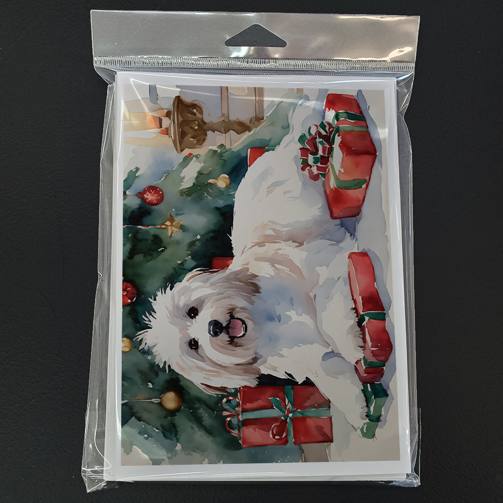 Glamorous Pups : Coton De Tulear Cozy Christmas Greeting Cards Pack of 8