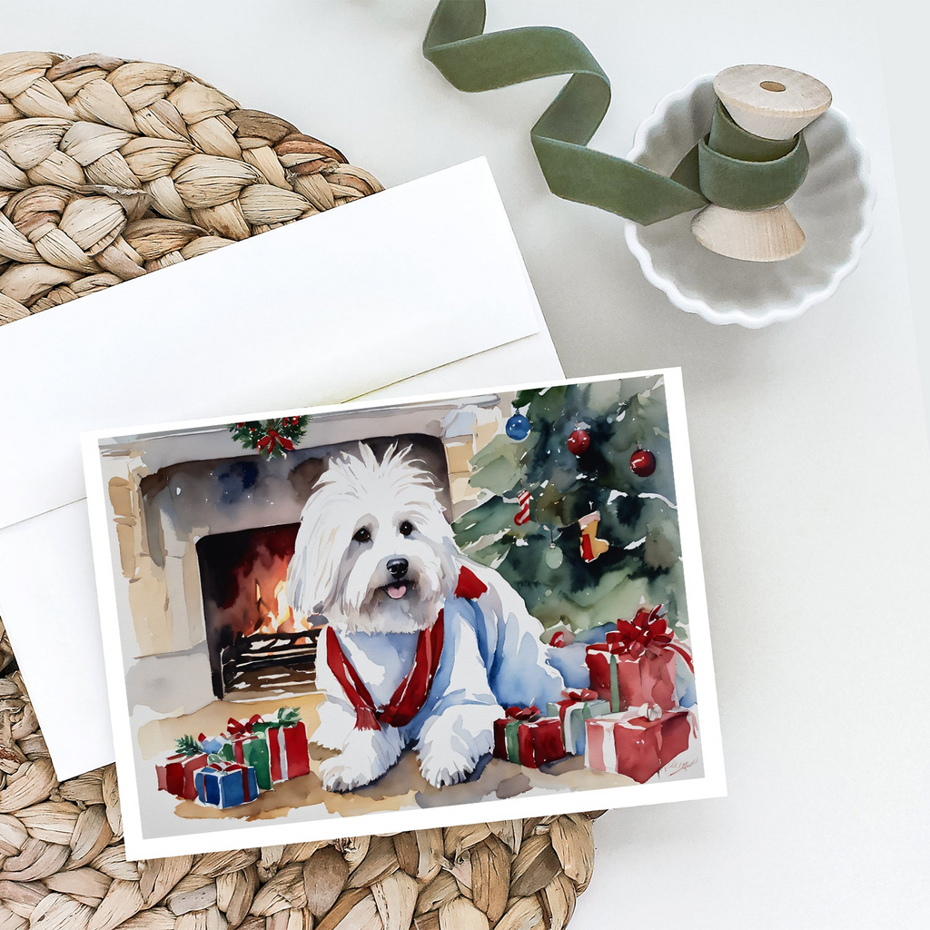 Glamorous Pups : Coton De Tulear Cozy Christmas Greeting Cards Pack of 8
