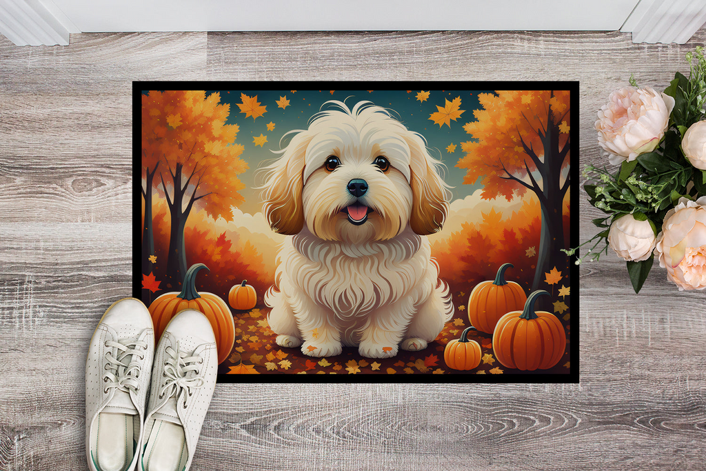 Glamorous Pups : Coton De Tulear Fall Doormat