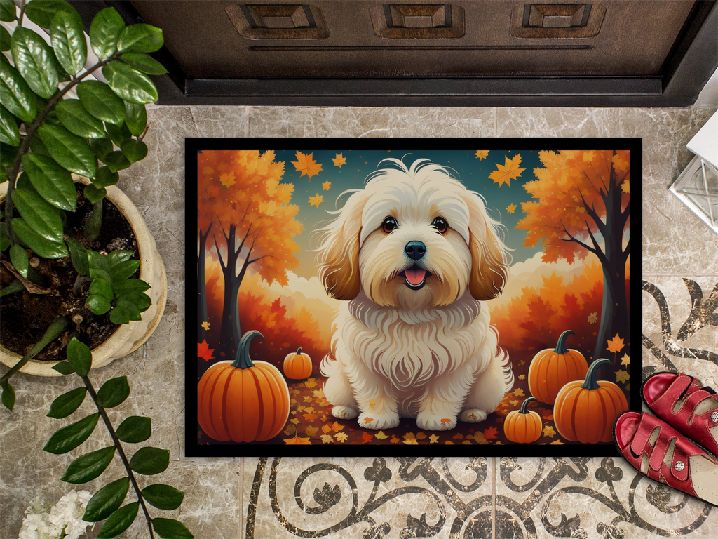 Glamorous Pups : Coton De Tulear Fall Doormat