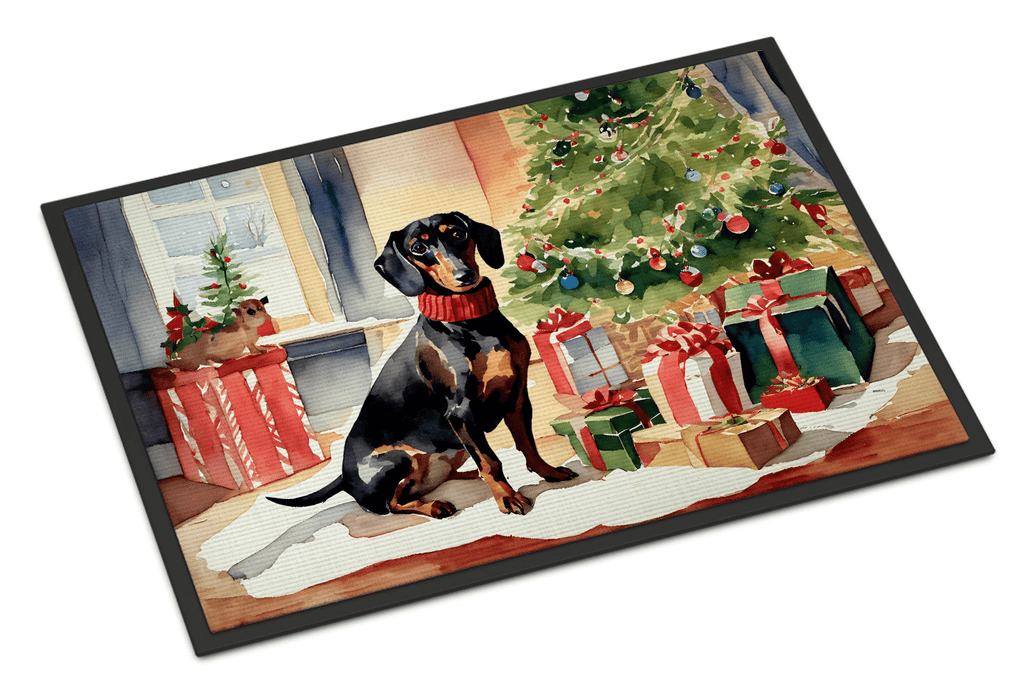 Glamorous Pups : Dachshund Cozy Christmas Doormat