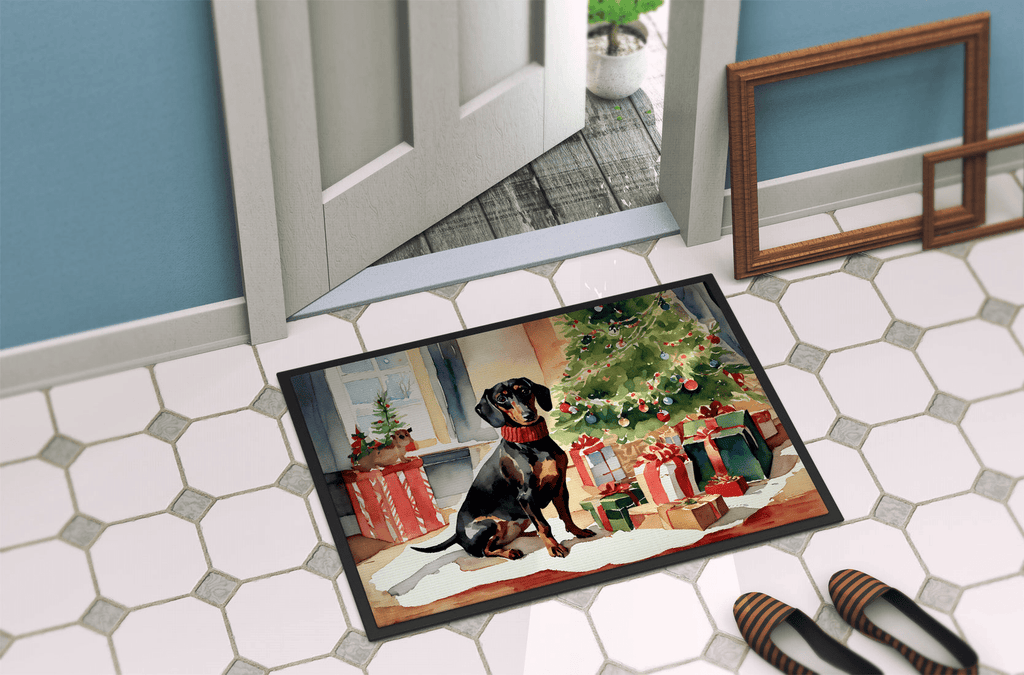 Glamorous Pups : Dachshund Cozy Christmas Doormat