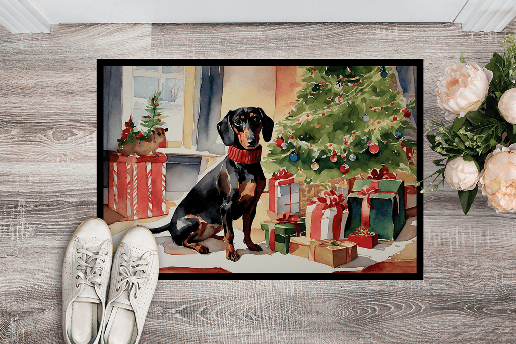 Glamorous Pups : Dachshund Cozy Christmas Doormat