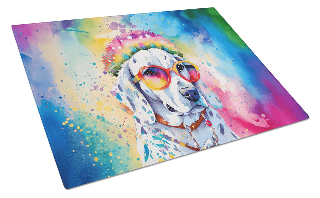 Glamorous Pups : Dalmatian Hippie Dawg Glass Cutting Board