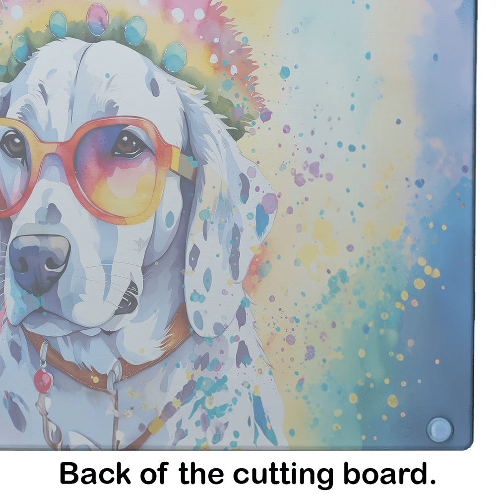 Glamorous Pups : Dalmatian Hippie Dawg Glass Cutting Board