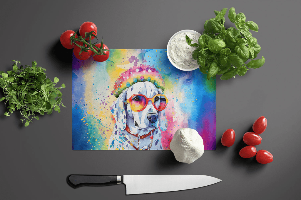 Glamorous Pups : Dalmatian Hippie Dawg Glass Cutting Board