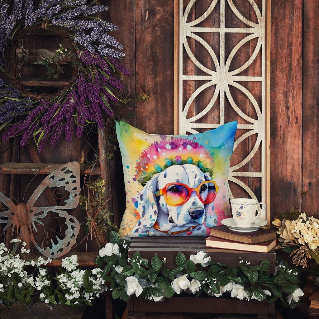 Glamorous Pups : Dalmatian Hippie Dawg Throw Pillow