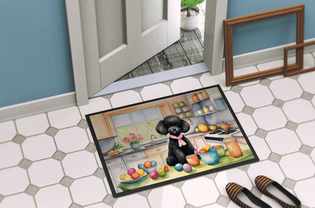 Glamorous Pups : Decorating Easter Black Poodle Doormat