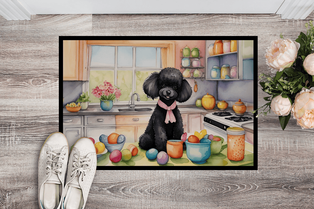 Glamorous Pups : Decorating Easter Black Poodle Doormat