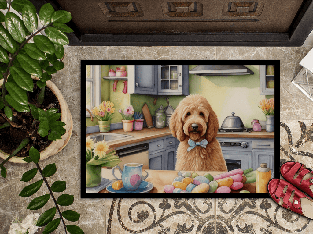 Glamorous Pups : Decorating Easter Goldendoodle Doormat