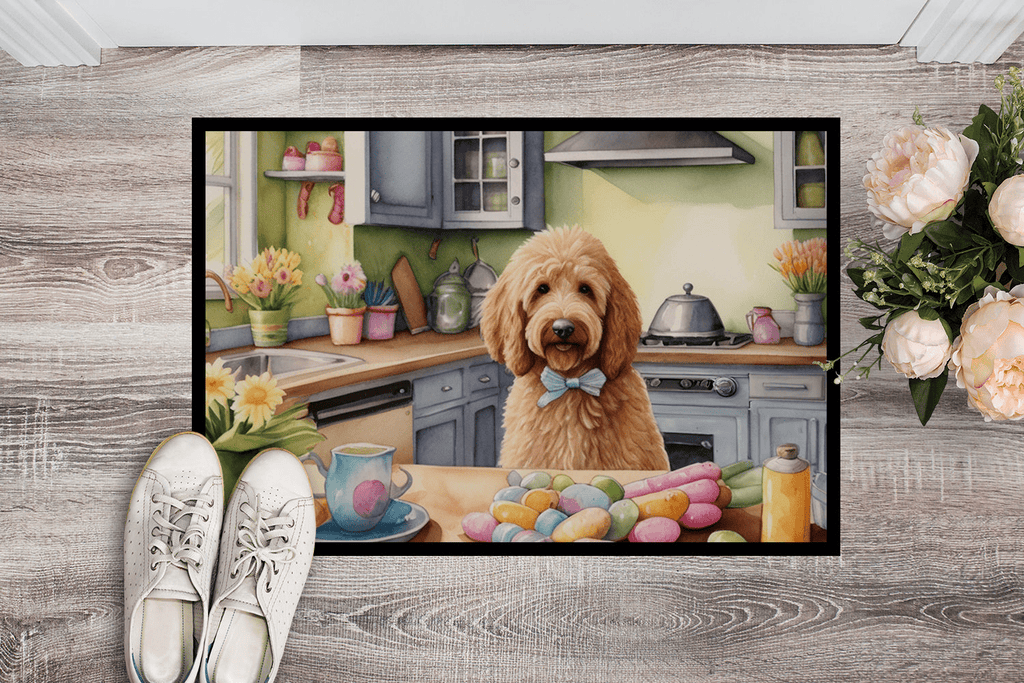 Glamorous Pups : Decorating Easter Goldendoodle Doormat
