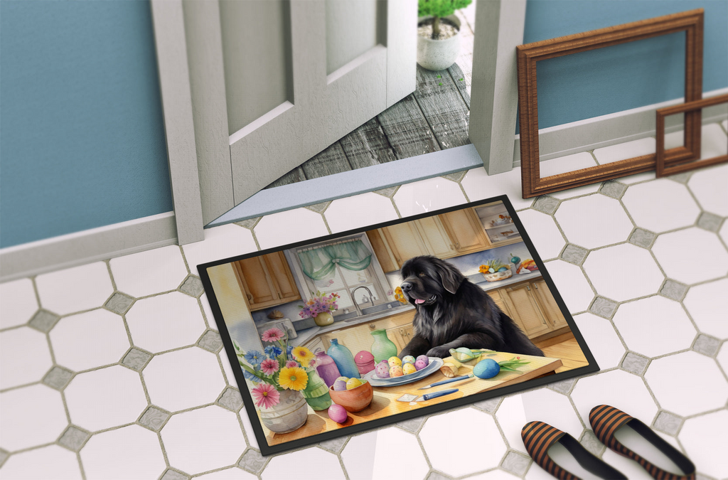Glamorous Pups : Decorating Easter Newfoundland Doormat