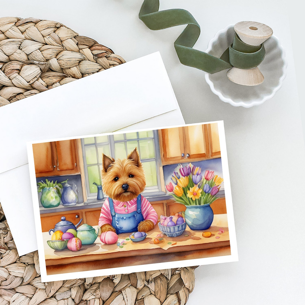Glamorous Pups : Decorating Easter Norwich Terrier Greeting Cards Pack of 8