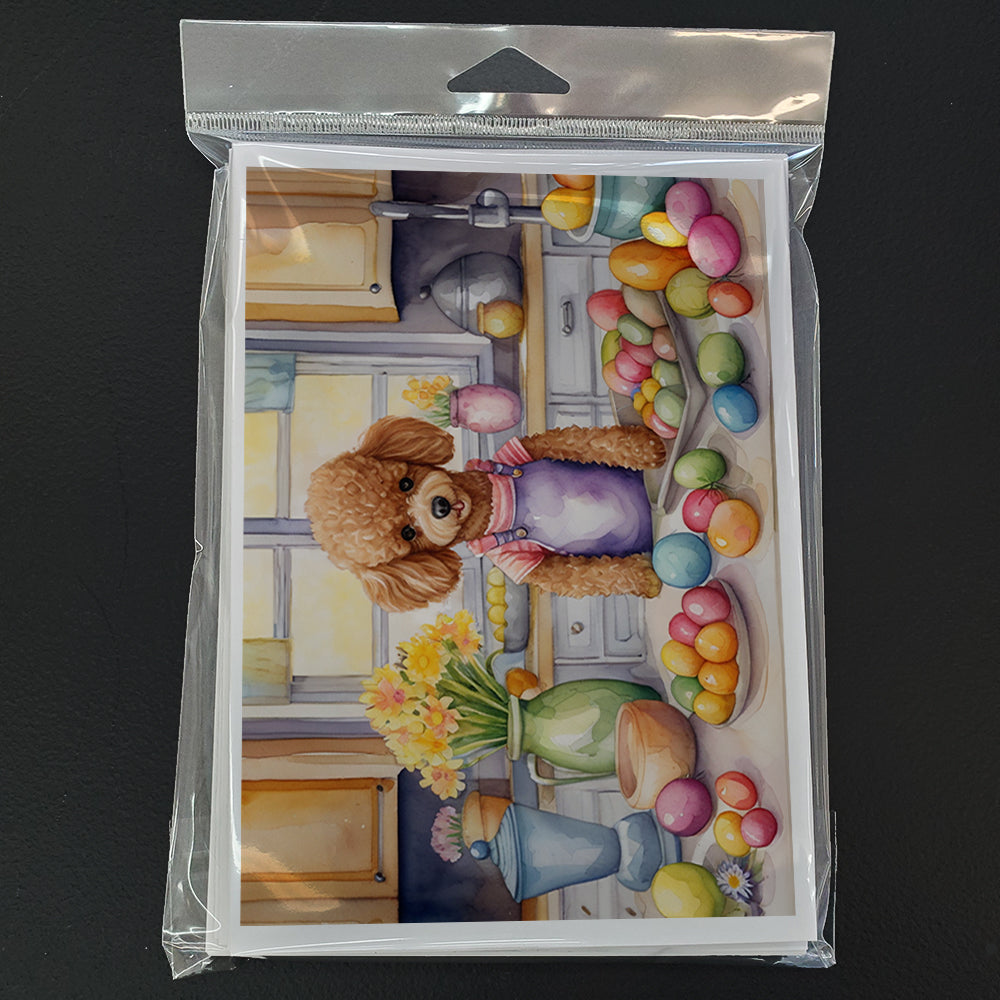 Glamorous Pups : Decorating Easter Poodle Greeting Cards Pack of 8