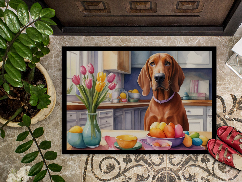 Glamorous Pups : Decorating Easter Redbone Coonhound Doormat