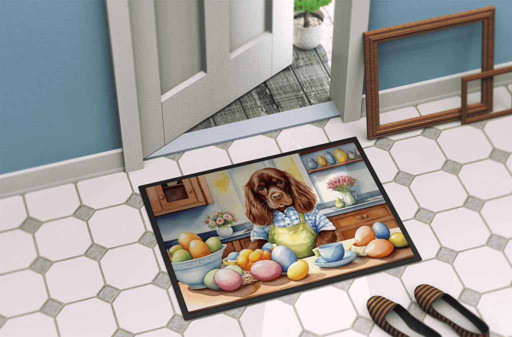 Glamorous Pups : Decorating Easter Sussex Spaniel Doormat