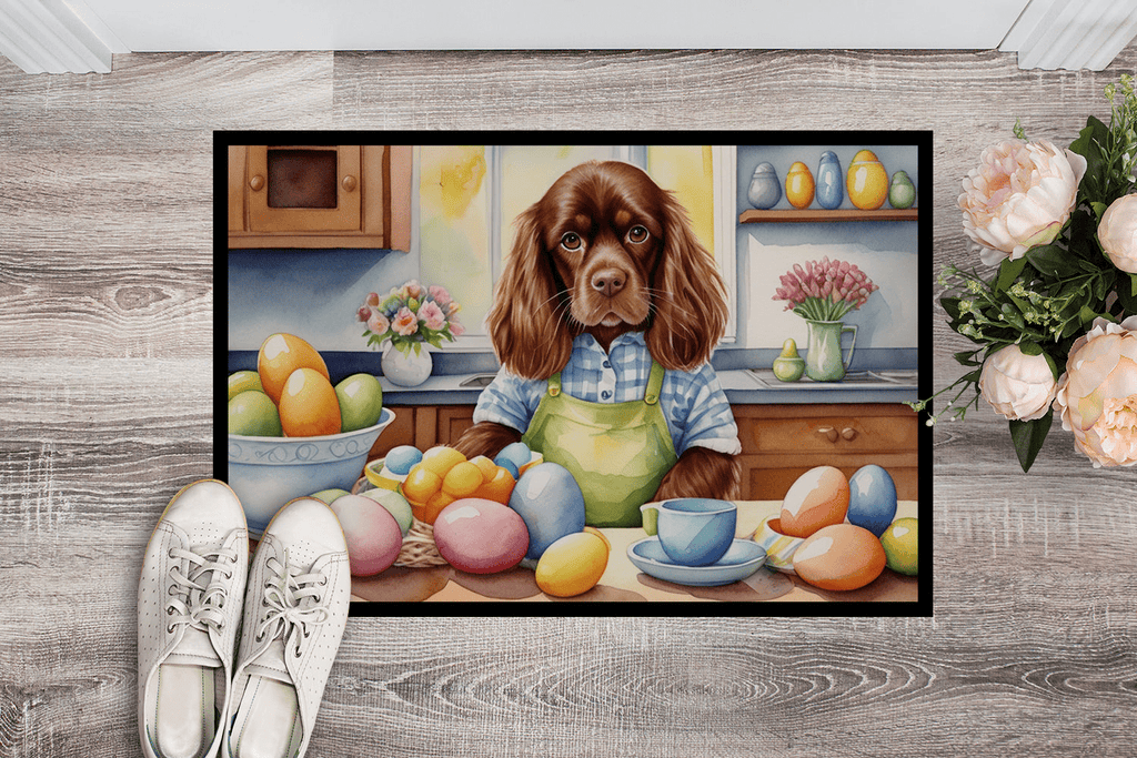 Glamorous Pups : Decorating Easter Sussex Spaniel Doormat