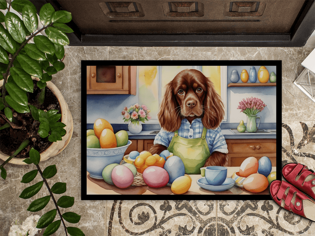 Glamorous Pups : Decorating Easter Sussex Spaniel Doormat
