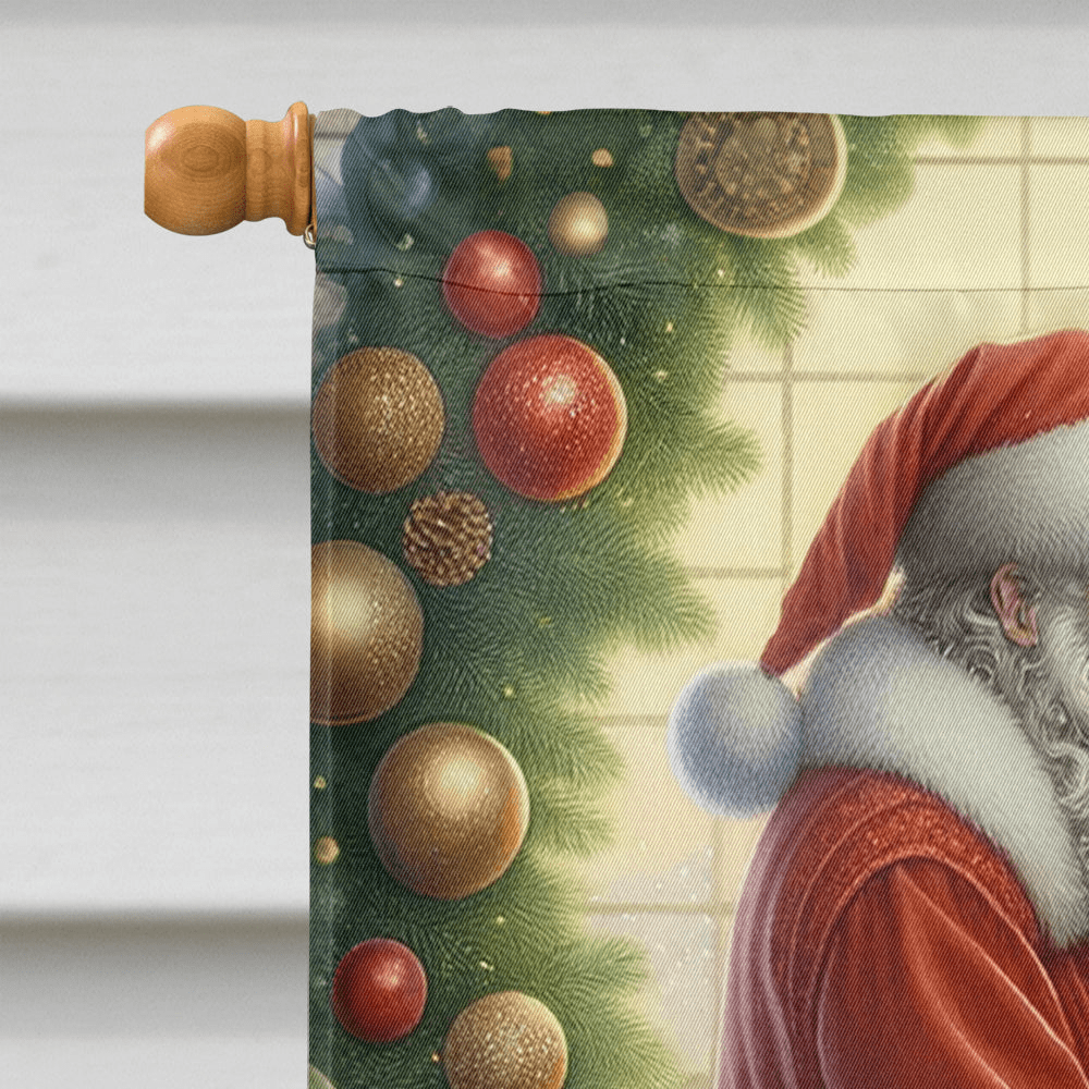 Glamorous Pups : Doberman Pinscher and Santa Claus House Flag